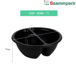 KHAY TRÒN GSP-R208-75-2P MÀU ĐEN