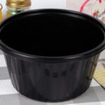 Tray-GMP QR195-XL(104) Black – 1.800ml Tô nhựa tròn dùng một lần, có thể hàn màng hoặc dùng nắp đậy