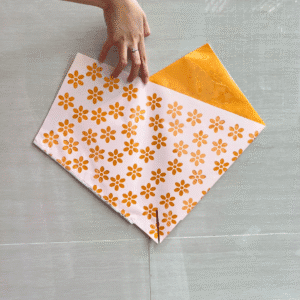 Túi Gói Hoa Họa Tiết Hoa Cam 35x35cm 40mic – Túi Bó Hoa Giấy Hai Lớp Cao Cấp