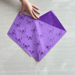 Túi Gói Hoa Butterfly Tím 35x35cm 40mic – Túi Gói Hoa Hai Lớp Cao Cấp OPP Bó Hoa Đẹp