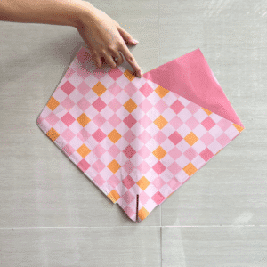 Túi Gói Hoa Caro Hồng Có Lỗ 35x35cm 40 mic  – Có Lỗ Đáy, Gói Hoa Tươi, Hoa Sáp