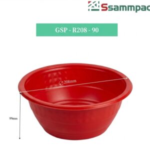 KHAY TRÒN GSP-R208-90 MÀU ĐỎ